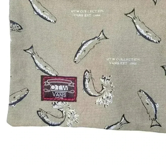 Vans Men's OTW Collection Tan Fish Print Custom Dust Bag - Picture 2 of 4